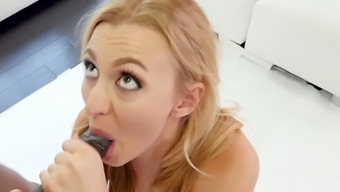 Sweet and charming blonde cocksucker Alexa Grace has a lot of skill