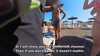 Voyeuristic Encounter With A Nude Exhibitionist At The Beach