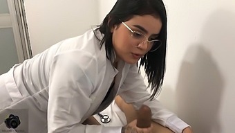 Spanish Video Featuring A Doctor With A Big Ass Aids A Patient'S Erectile Dysfunction With Oral Sex.