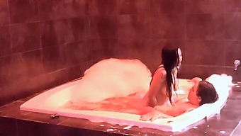 Passionate Lovemaking In The Jacuzzi With Bouncing Breasts And Intense Moaning