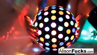 Alison Tyler, A Seductive Busty Woman, In A Nightclub Setting