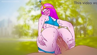Princess Bubblegum'S Erotic Encounter In The Park With A Chocolate Bar! Hentai Adventure Time 2d Anime