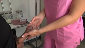 Blonde Nurse Gives A Sensual Blowjob To Her Patient