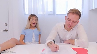 A Study Session Turns Into A Wild Sex Session With A Lustful College Tutor And Eager Student