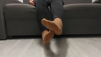 Monika Nylon'S Intimate Foot Fetish Video Featuring Nude Nylon Socks